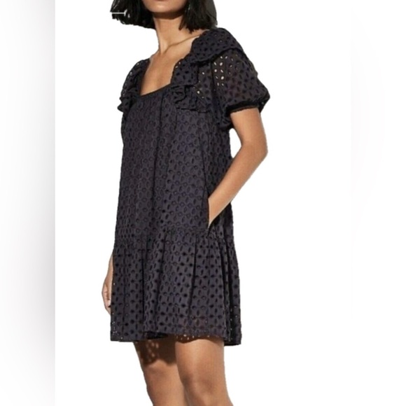Happy X Nature NWT black eyelet dress, small - Picture 1 of 8